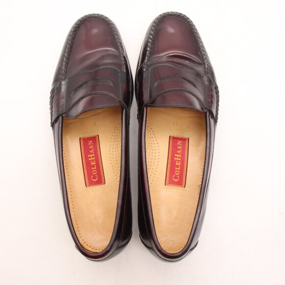 Cole Haan Penny Loafer Men\'s Size 11 D Burgundy Slip On Shoes